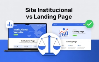Site institucional ou landing page